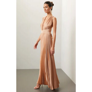 L'IDÉE Moderniste Gold Gown Size 10